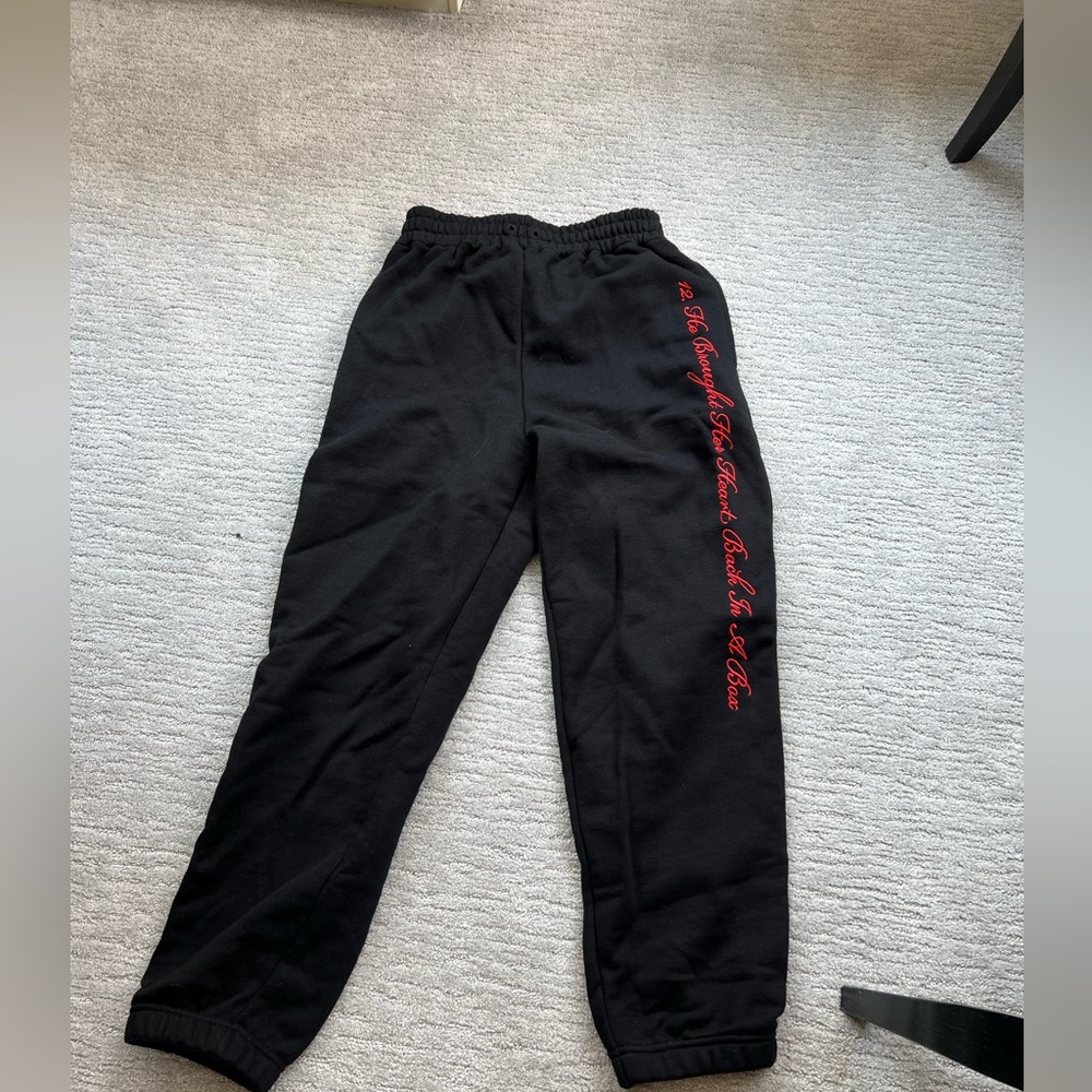 Brand new SSENSE works Jeremey O Harris size M sweatpants wild with desire